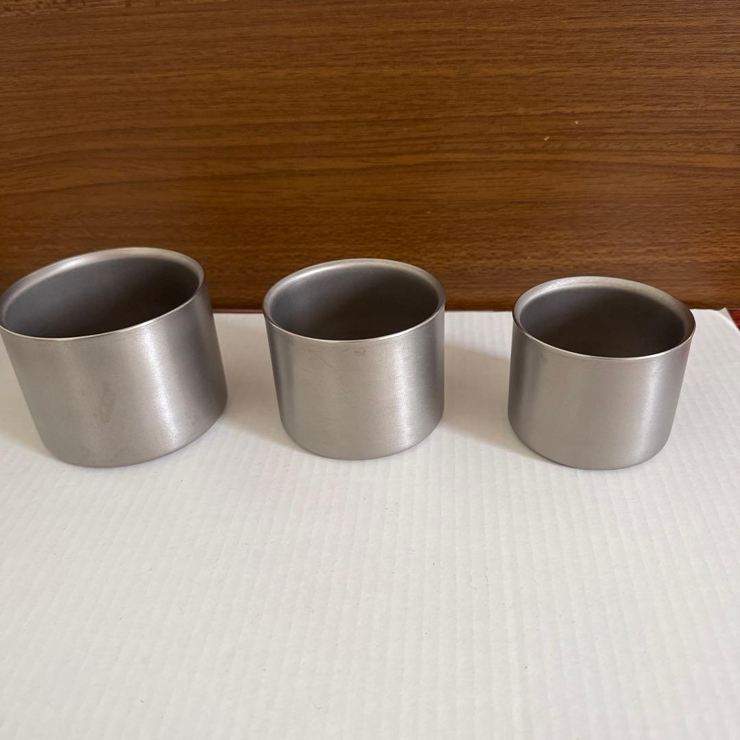 スノーピーク スタッキングマグ雪峰M200, 300, 400 3個セット