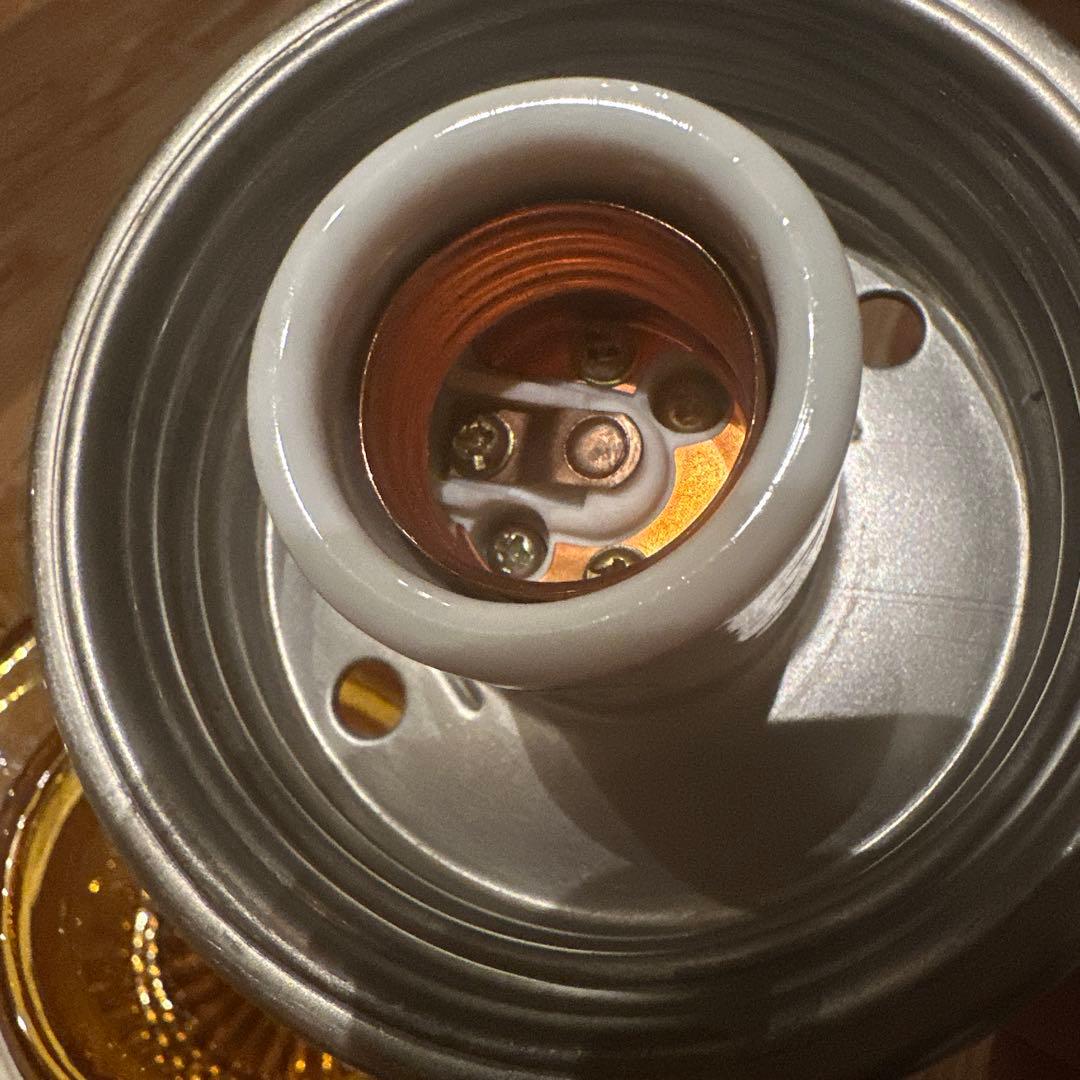 オールド照明　アンバー　昭和レトロ　壁付け　飴色　ヒカリ照明　アンティーク