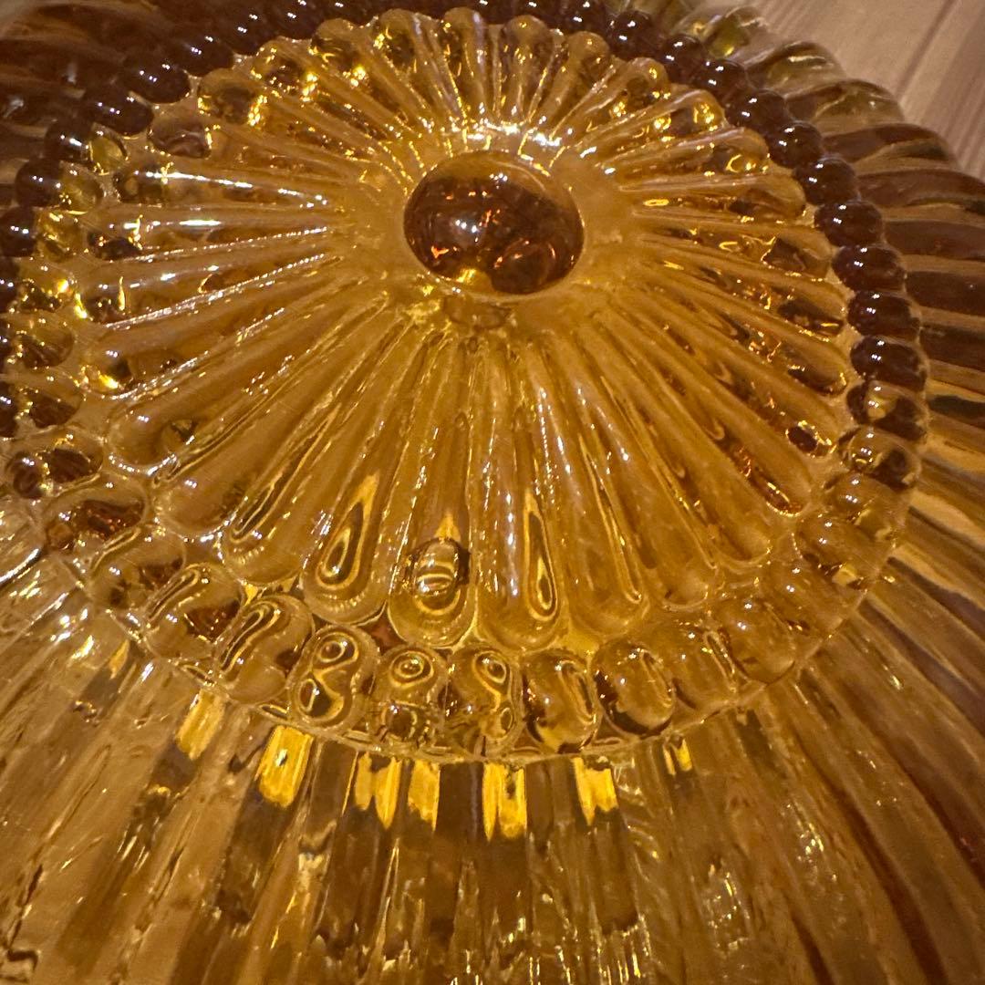 オールド照明　アンバー　昭和レトロ　壁付け　飴色　ヒカリ照明　アンティーク