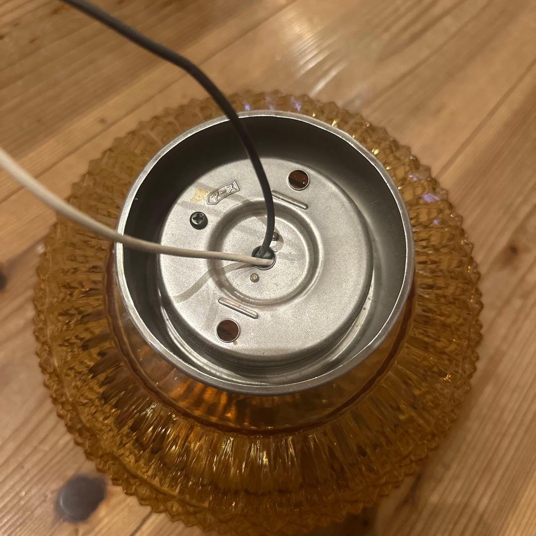 オールド照明　アンバー　昭和レトロ　壁付け　飴色　ヒカリ照明　アンティーク