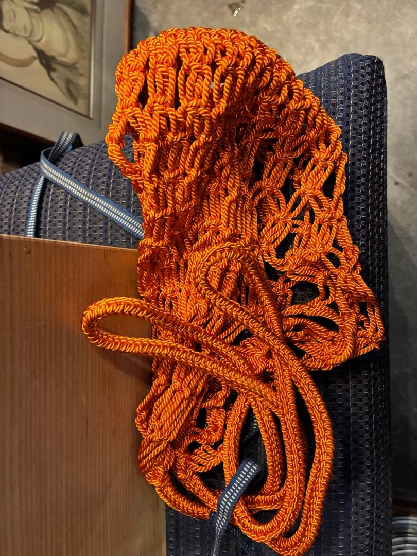 茶道具　飾り壺　茶壺　仁清写し　山川巌　京焼　共箱　網袋　紐付