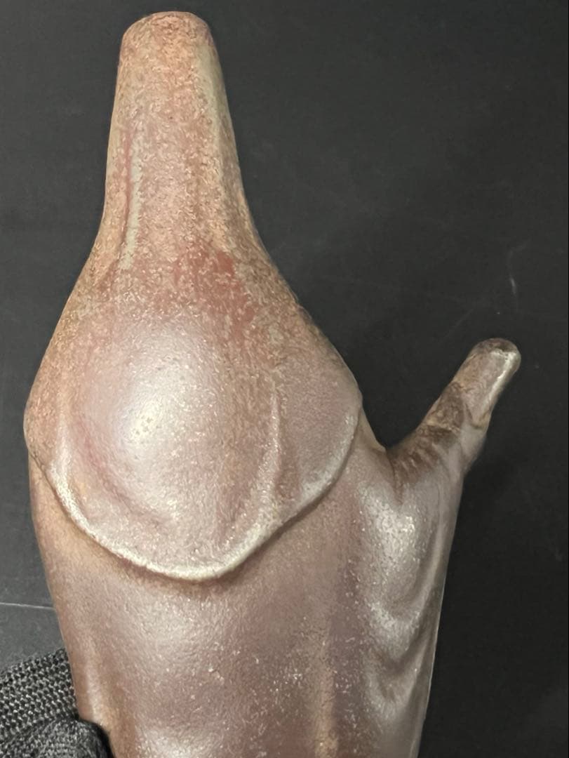 古い鉄製 観音菩薩立像／鋳鉄 仏像 在地信仰 古道具 ◎古美術庵々 アンティーク