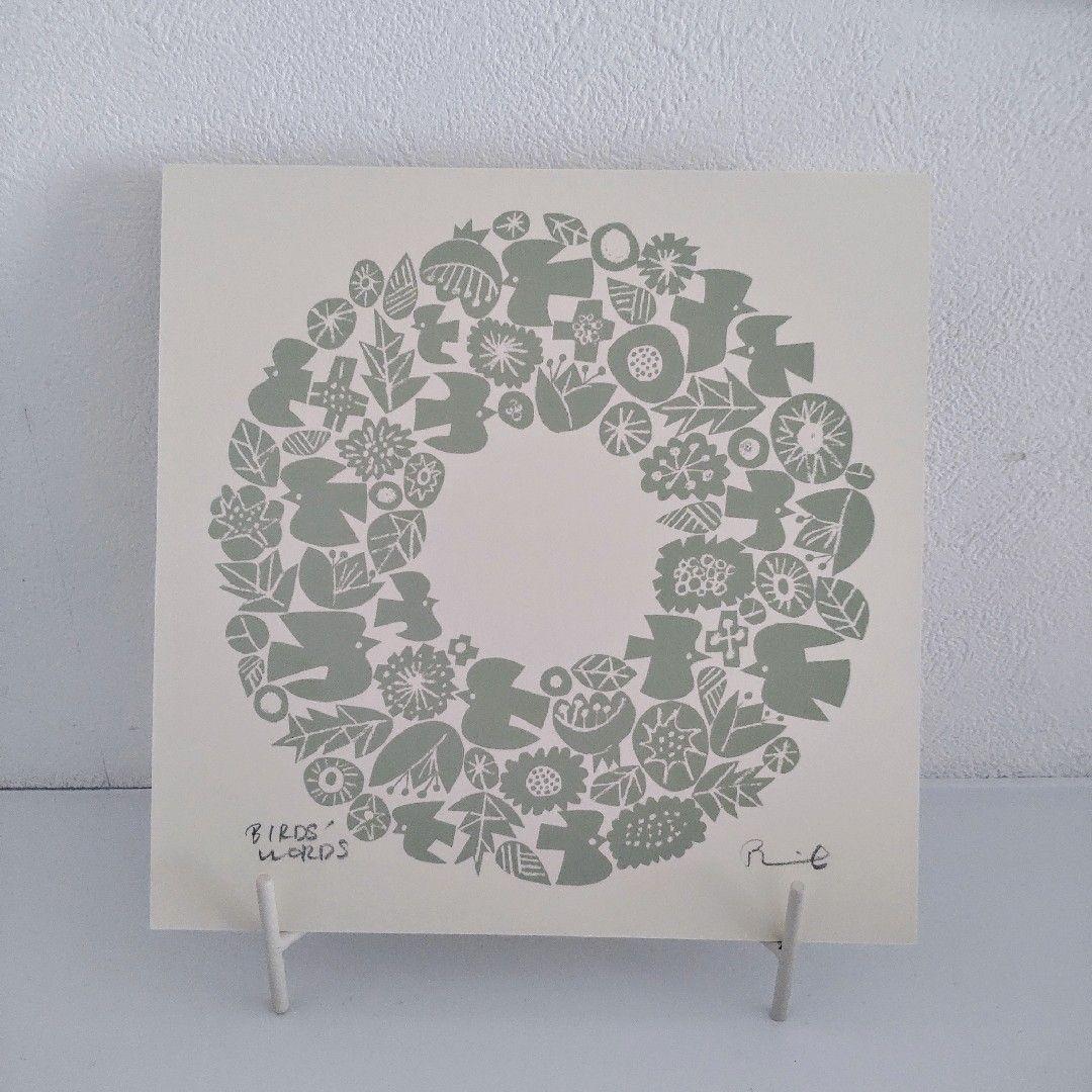 BIRDS WORLDS アートポスター RiE