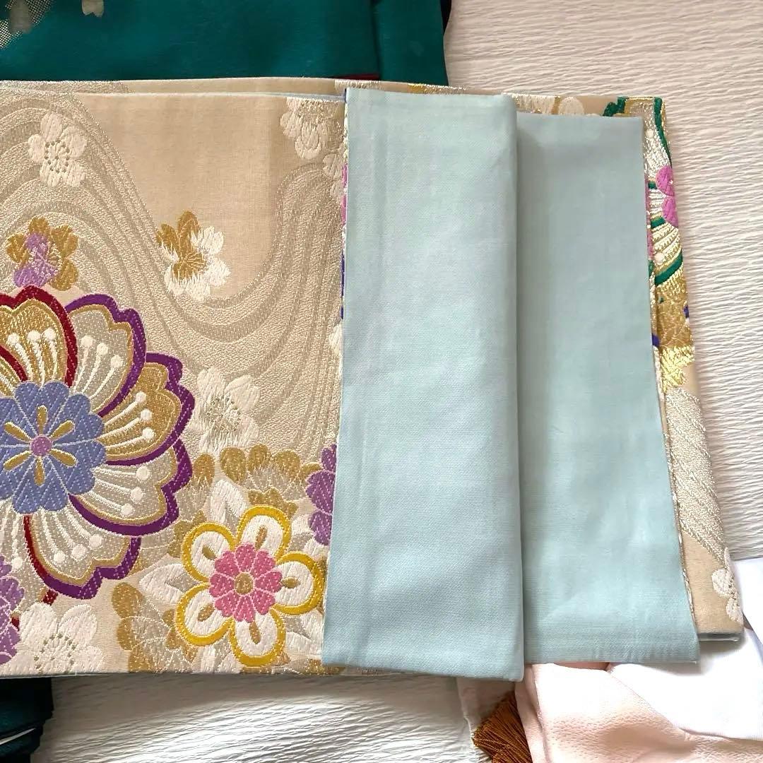 振袖フルセット袴のセット　成人式　帯揚げ帯締め　袋帯　重ね襟　草履バッグ　髪飾り