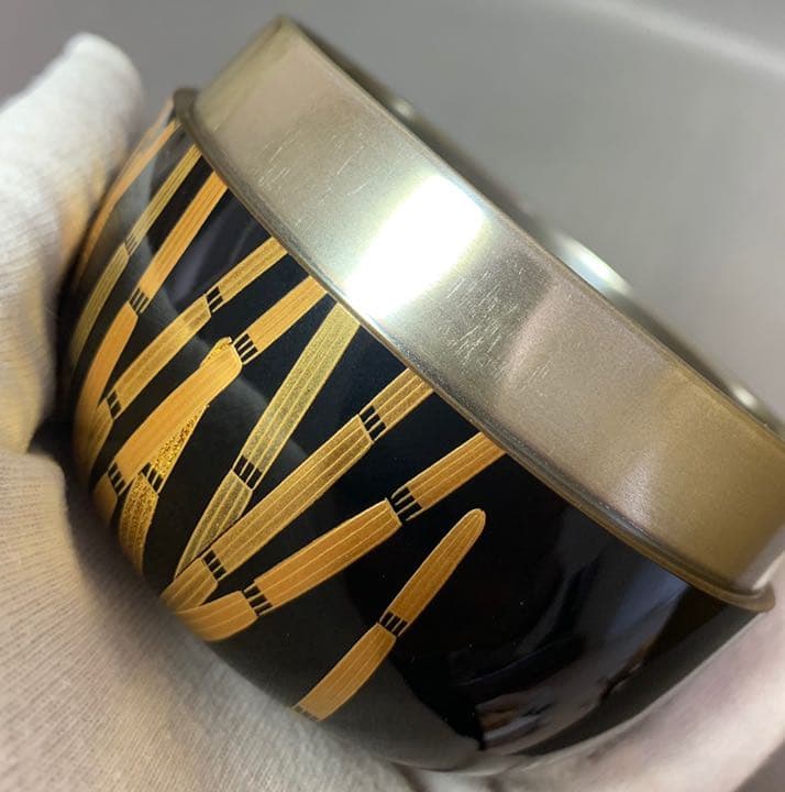 内銀木賊蒔絵平棗　呉藤穣太郎　茶道具