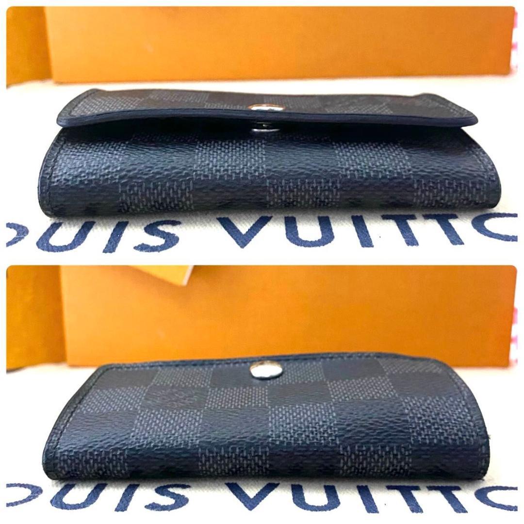 ルイ ヴィトン◎ミュルティクレ6 ダミエ グラフィット キーケース　6連 黒