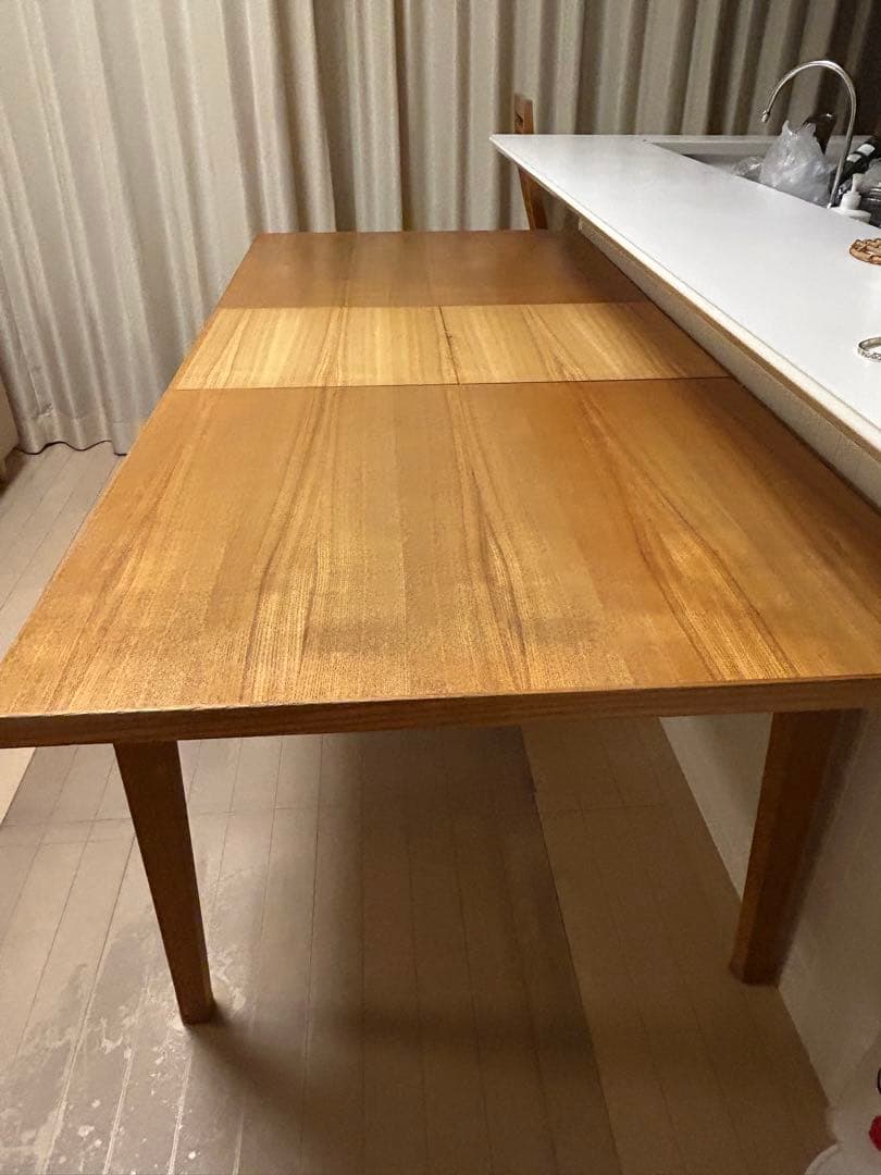 専用　エクステンションダイニングテーブル　天然木　simple style 引取