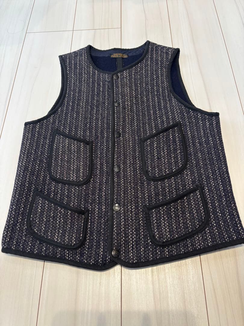 BROWN'S BEACH JACKET ストライプベスト