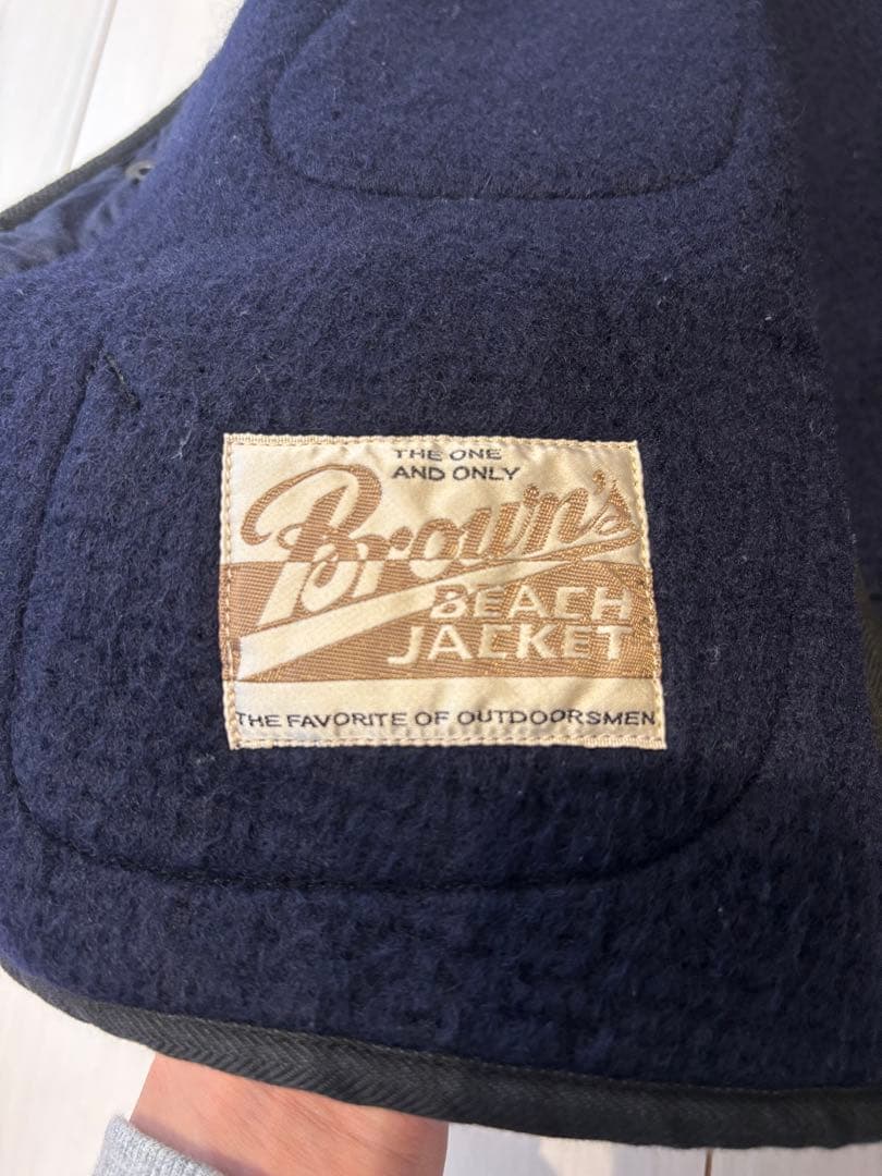 BROWN'S BEACH JACKET ストライプベスト