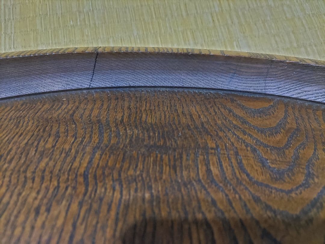 時代！　木地盆　大盆（57ｃｍ）　栓の木　酒器使いに