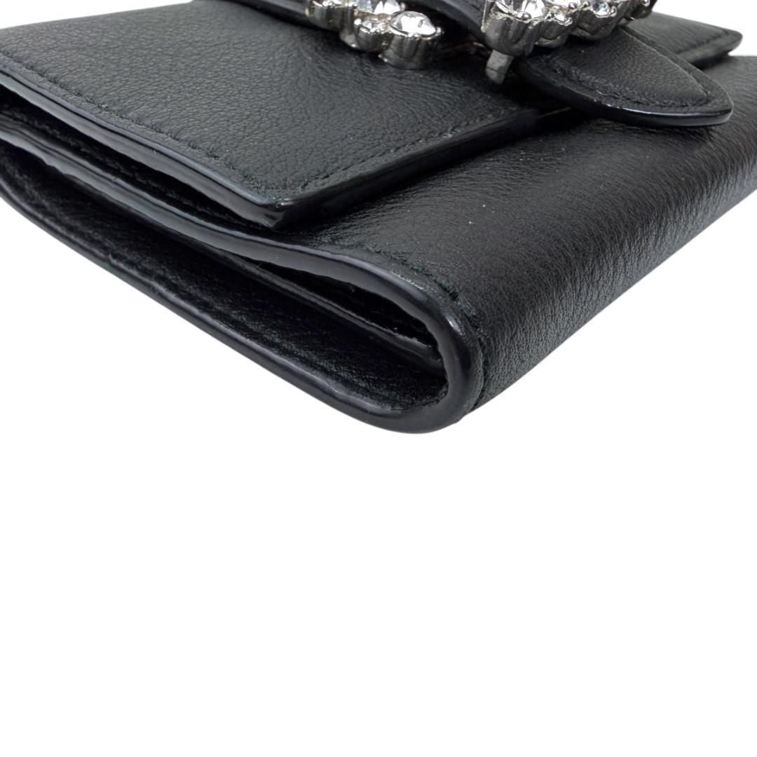 JIMMY CHOO 三つ折り財布 コンパクトウォレット CHERI ビジュー