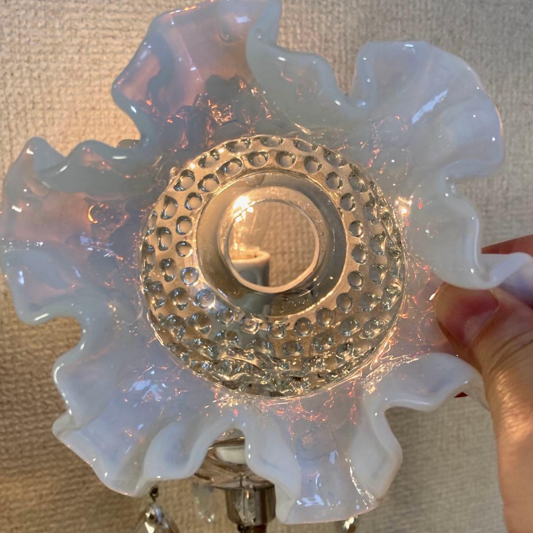 フェントン　ランプシェード　アンティーク　オパールセント