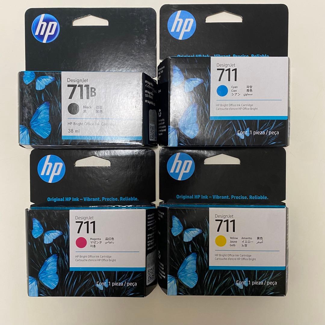 HP DesignJet 711B インクカートリッジ 4個セット