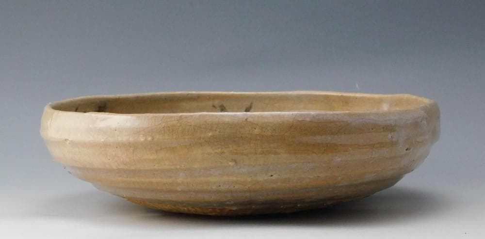 【鳳凰堂】吉賀大雅『萩焼 菓子鉢』茶道具 菓子器 絵萩 河村松渓 真作保証