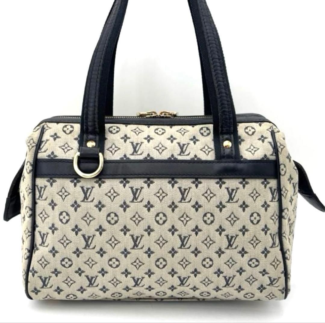 ルイ・ヴィトン モノグラムミニ M92214 ジョセフィーヌPM ブルー 青