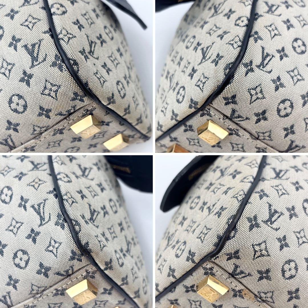 ルイ・ヴィトン モノグラムミニ M92214 ジョセフィーヌPM ブルー 青