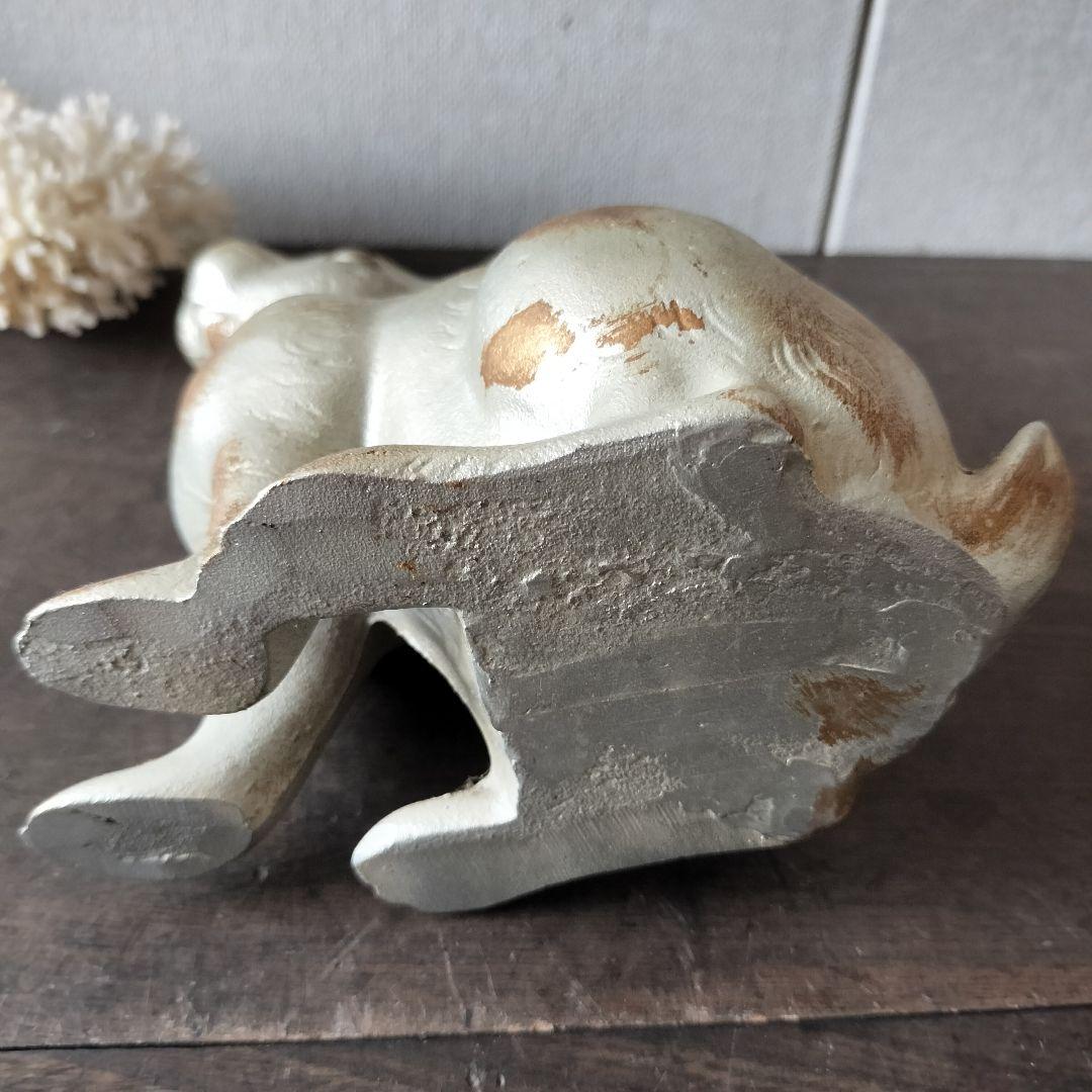 鉄のうさぎ　ラビット　rabbit　置物　アンティーク　金属　インテリア