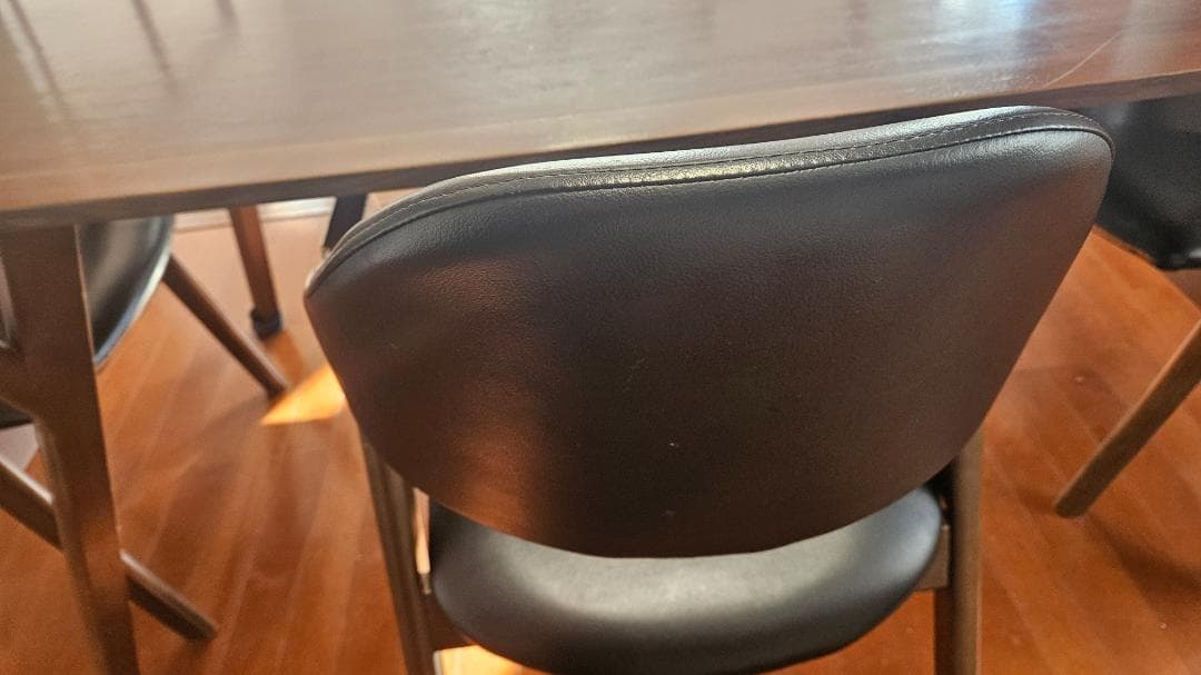 【関家具製】【岐阜引取】ダイニング5点セット4人掛けテーブルアームチェア