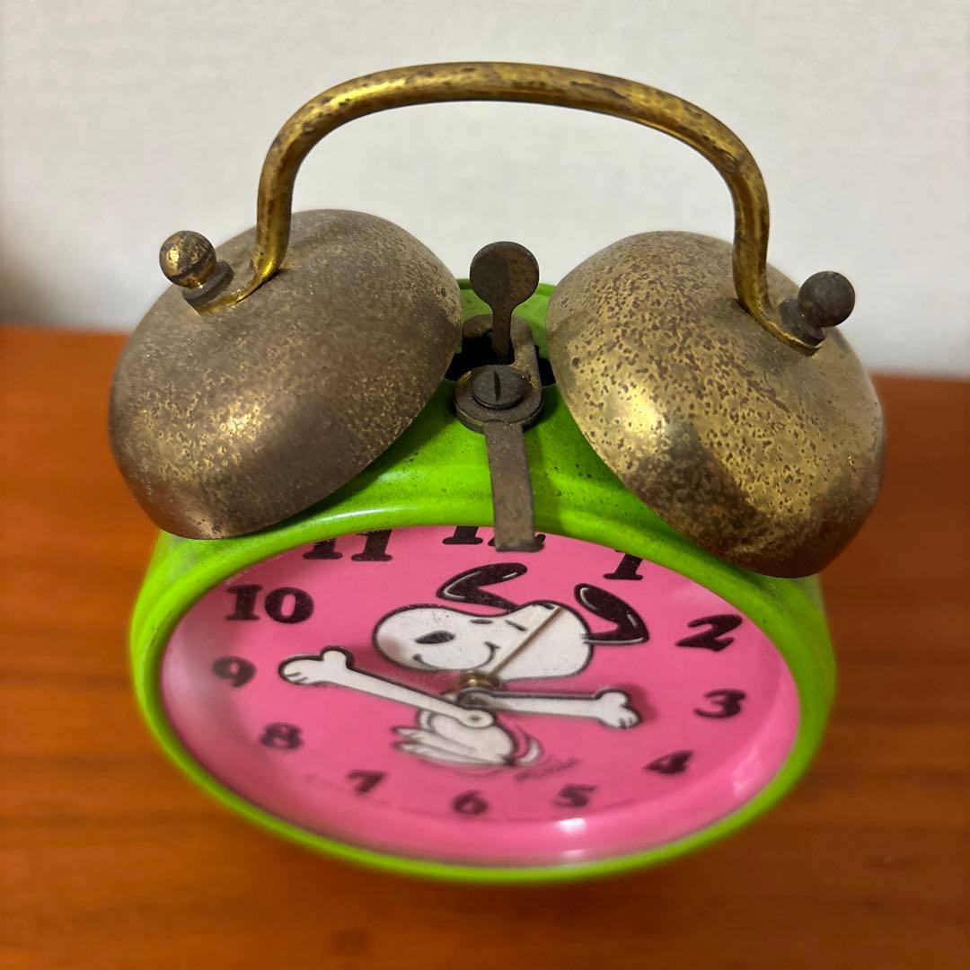 スヌーピー　時計　目覚まし　レア　ヴィンテージ　③