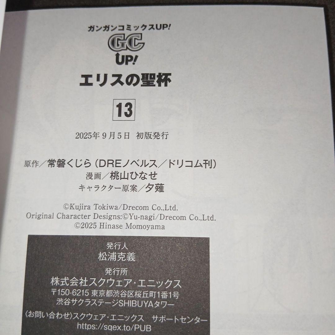 エリスの聖杯1～13巻　全巻セット　２巻、５巻の2冊以外、初版