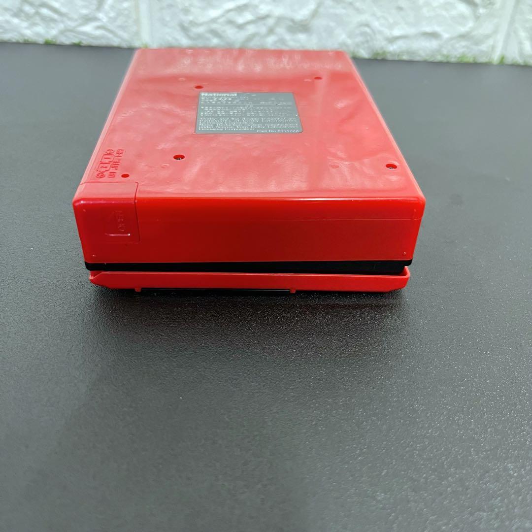 昭和レトロ 入手困難 ナショナル RX-S41 レッド カセットレコーダー 現状