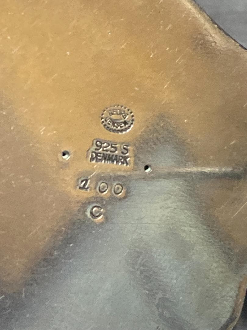 美品 ジョージジェンセン ブローチ スズラン 100C