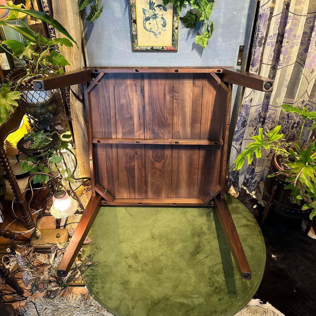 Sale 美品　ヴィンテージ ウォールナット無垢　コンパクト　ダイニングテーブル