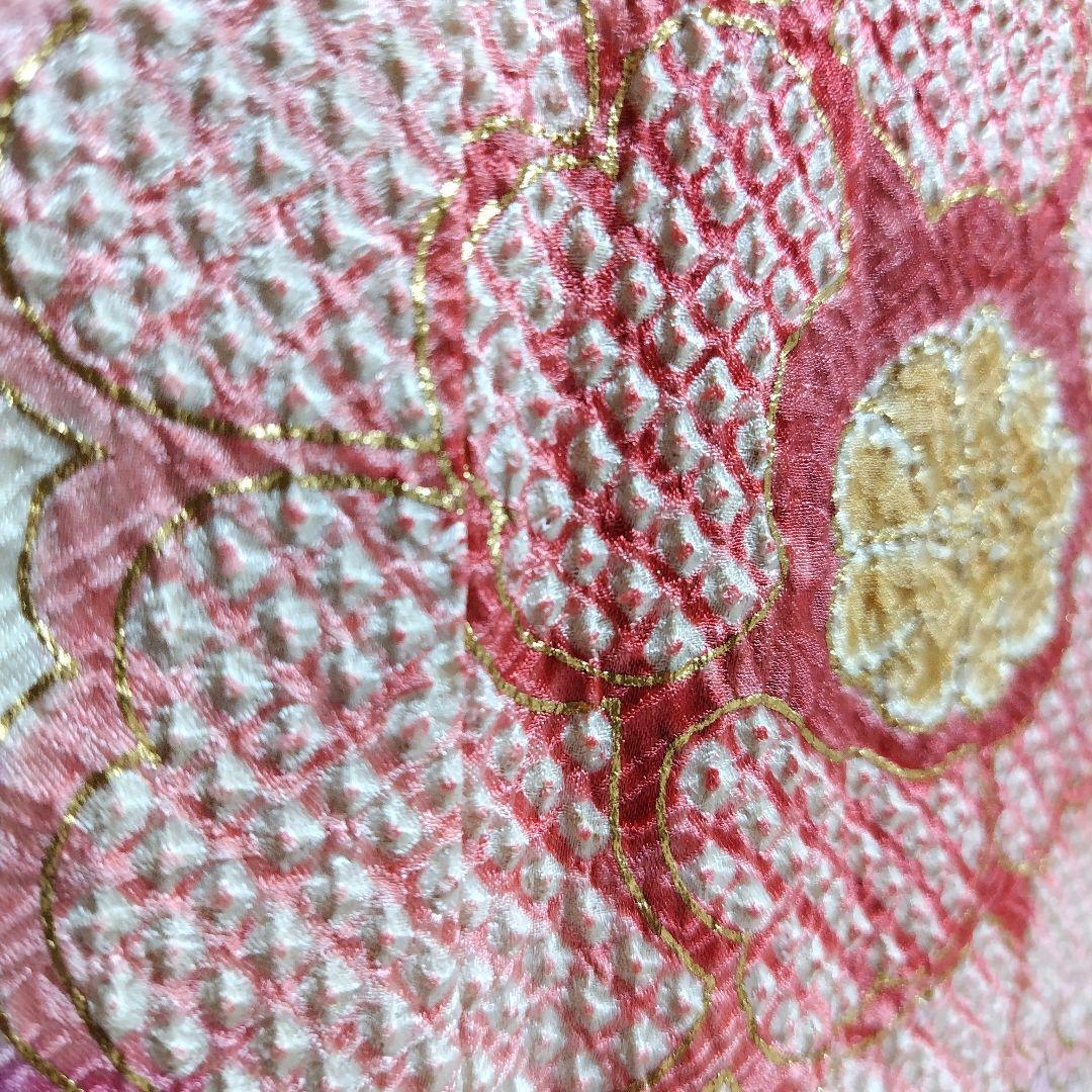 振袖フルセット(7点)・本絞り・総絞り・花模様・金彩加工・逸品