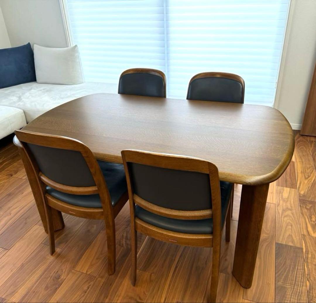 【天板再塗装】sihrakawa ダイニングテーブルセット