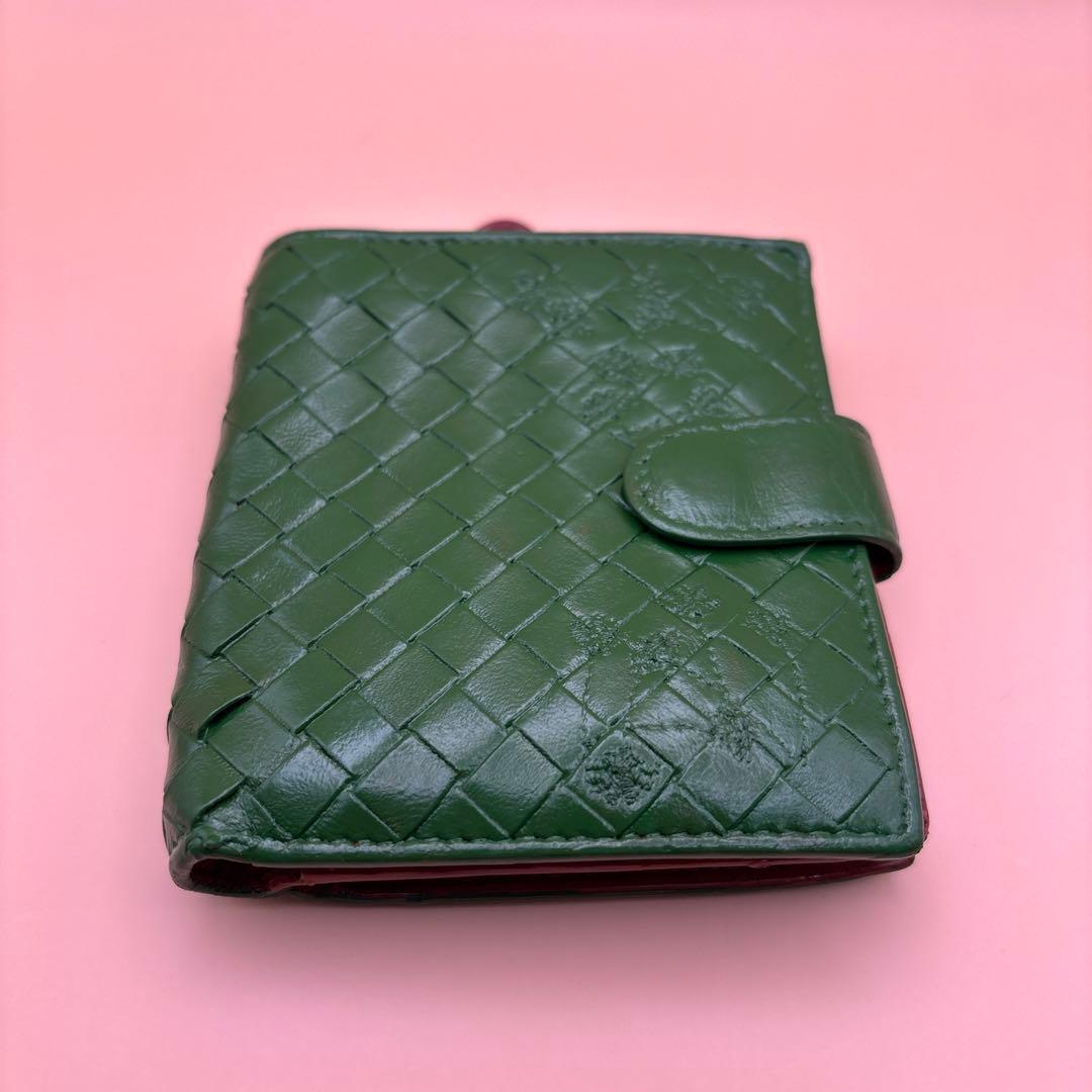 ◆正規品◆ボッティガヴェネタイントレチャート 二つ折りサイフとオマケケース