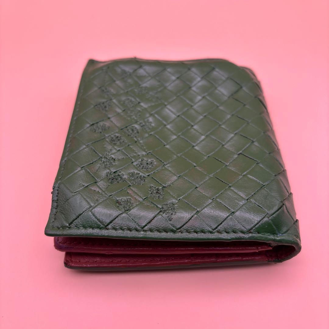 ◆正規品◆ボッティガヴェネタイントレチャート 二つ折りサイフとオマケケース