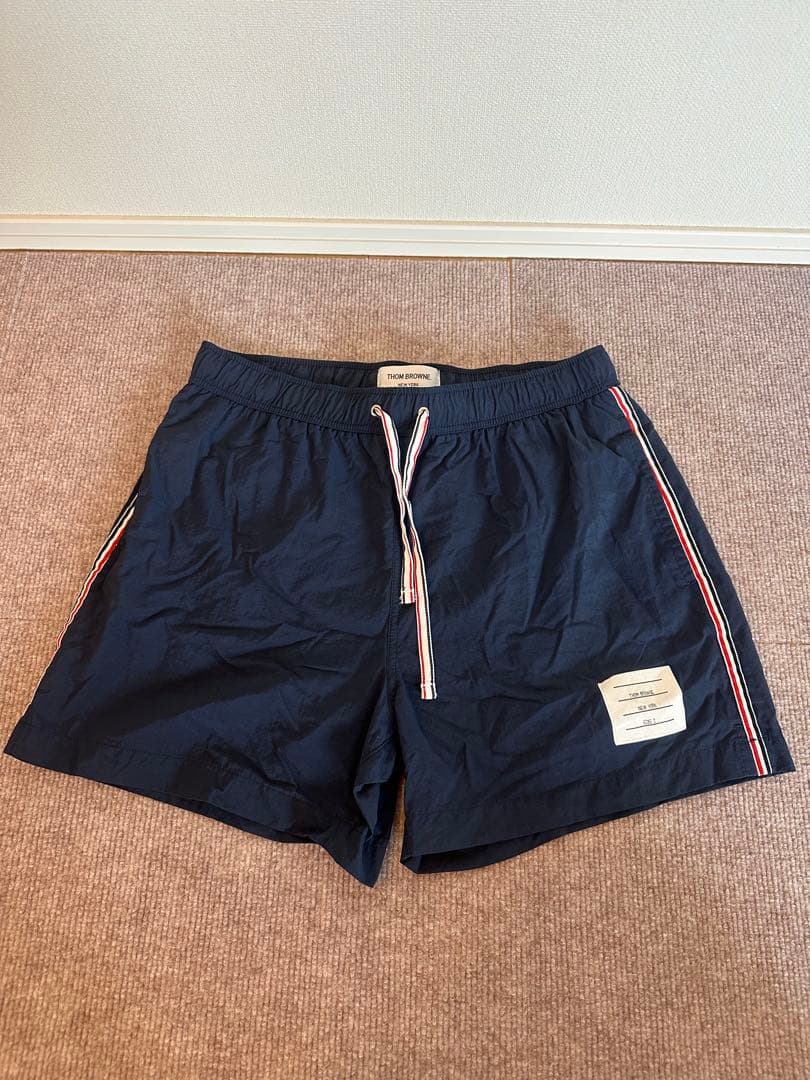 値引き！THOM BROWNE ネイビー 水着
