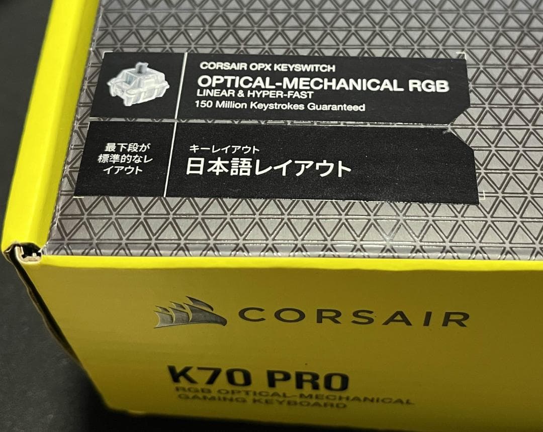 Corsair K70 PRO RGB WHITE OPX軸