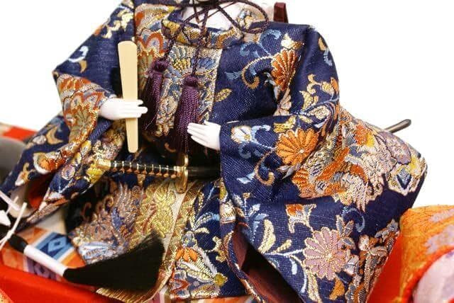 【久月】雛人形 七人揃 「よろこび雛」オルゴール付き ケース入り