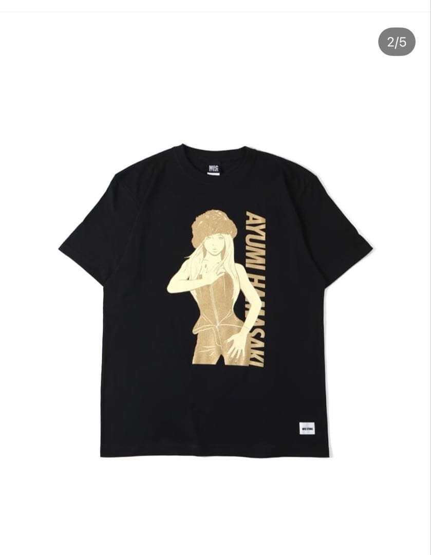 【新品未使用】浜崎あゆみMFCコラボTシャツ北京限定（黒白）ペンライト付き