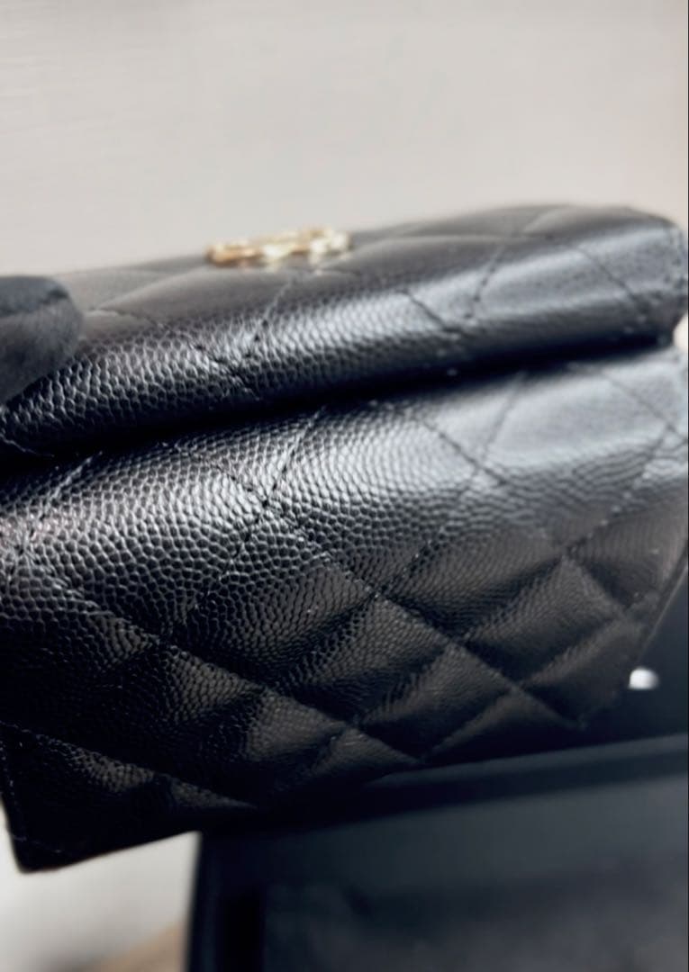 CHANEL 25AW スモールウォレット ブラック