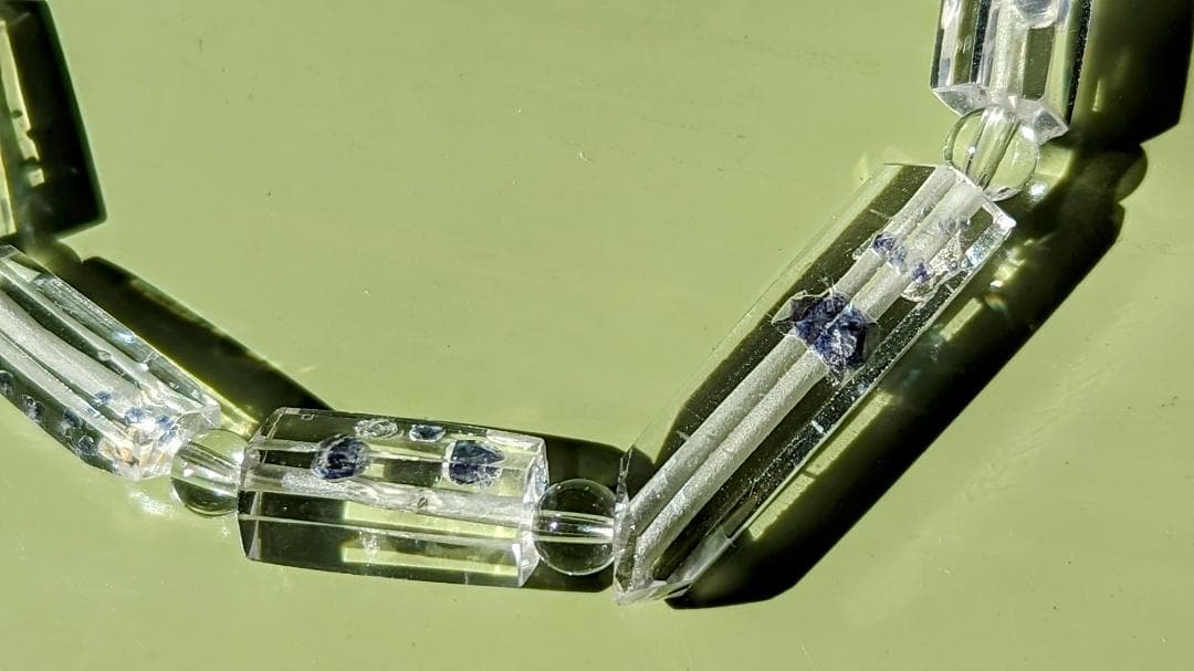 【極微、激レア】フローライトインクオーツ ブレスレット