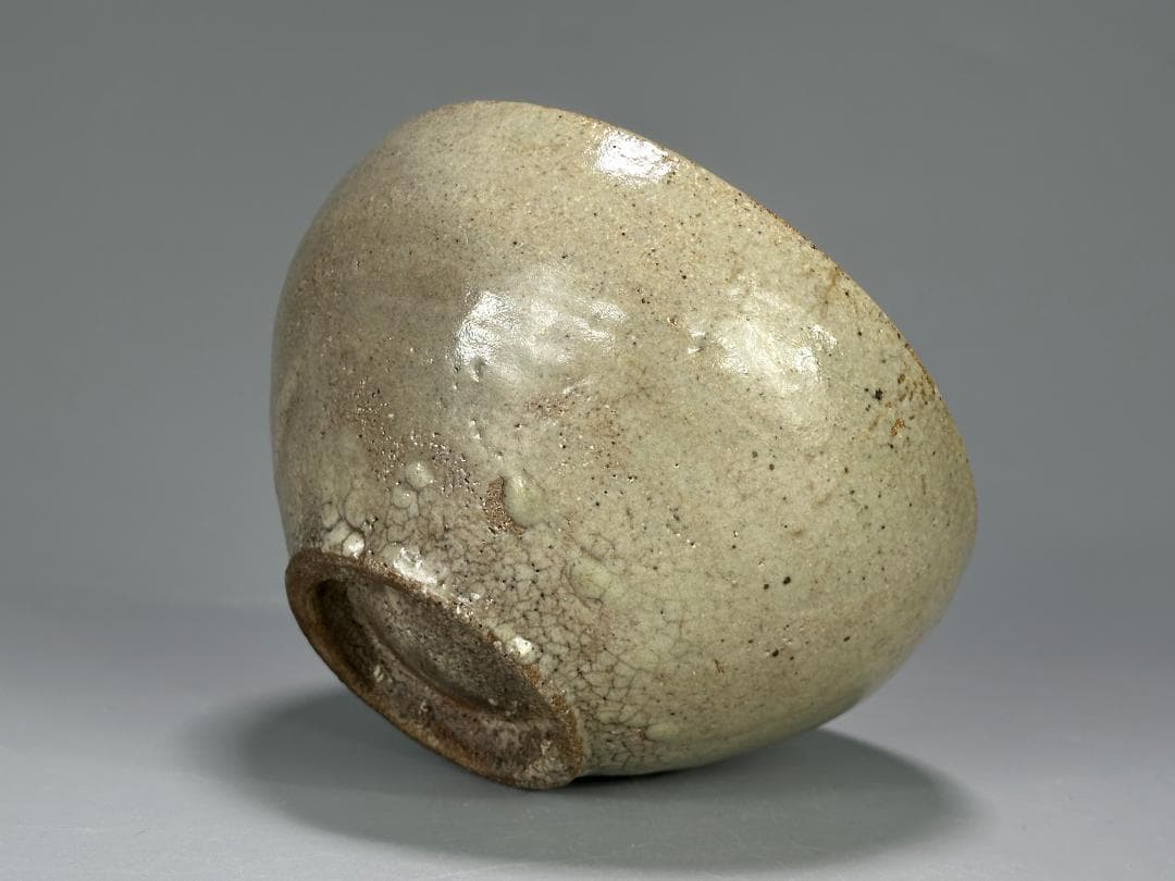 朝鮮古美術　李朝時代　茶道具　茶碗　白磁　貫入 時代　古物　韓国美術　旧蔵供箱