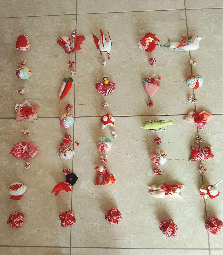 吊るし飾り　雛人形　ちりめん細工　ハンドメイド　ひな祭り