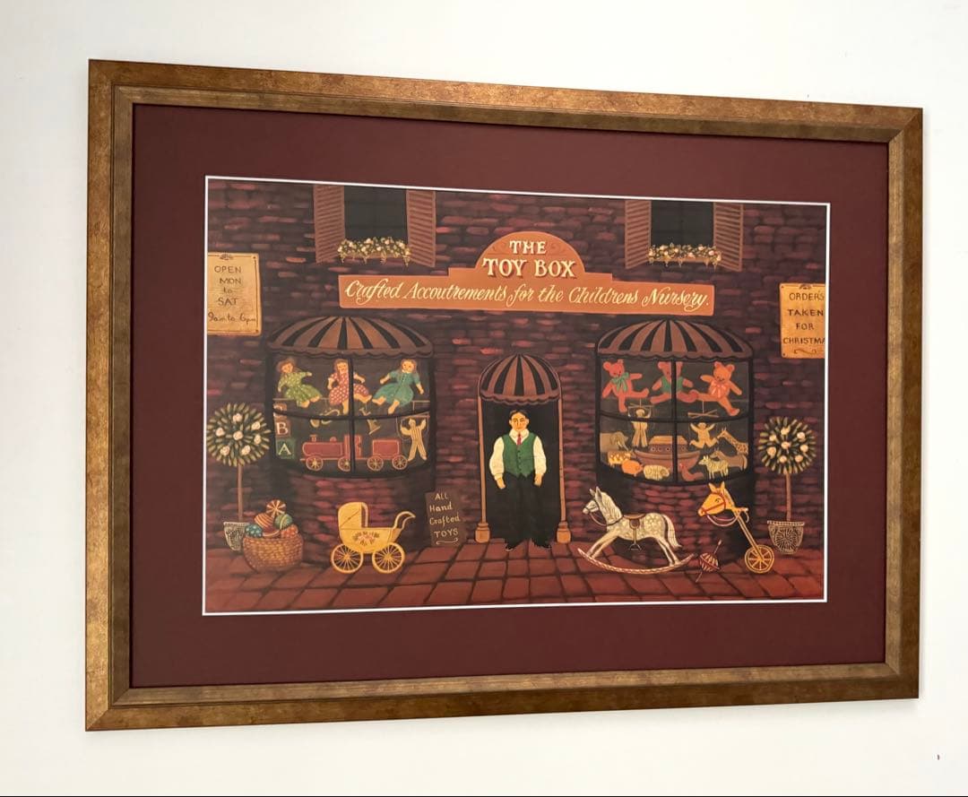 アンティーク おもちゃ屋 レトロ ポスター （大）絵画 （A）