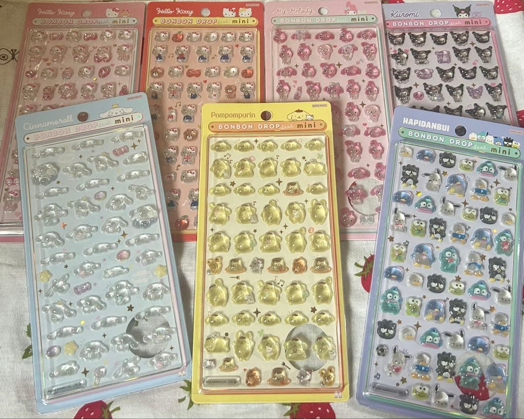 ボンボンドロップシール ミニ サンリオ キティ マイメロ クロミ など 正規品