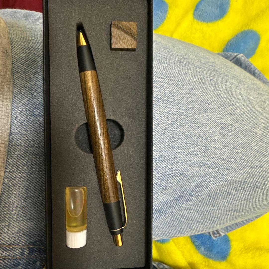 野原工芸　神代欅　新型シャーペン　ゴールド金具