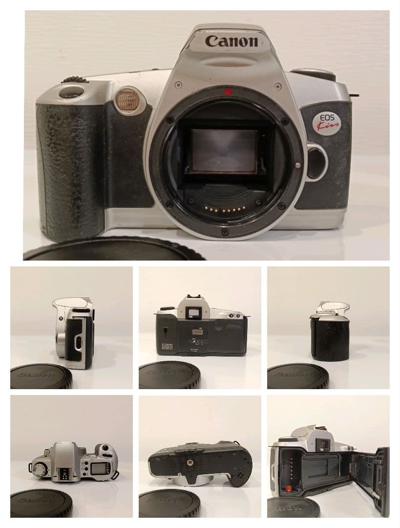 Canon EOS Kissフィルムカメラ 本体6台　キャップ2個付き