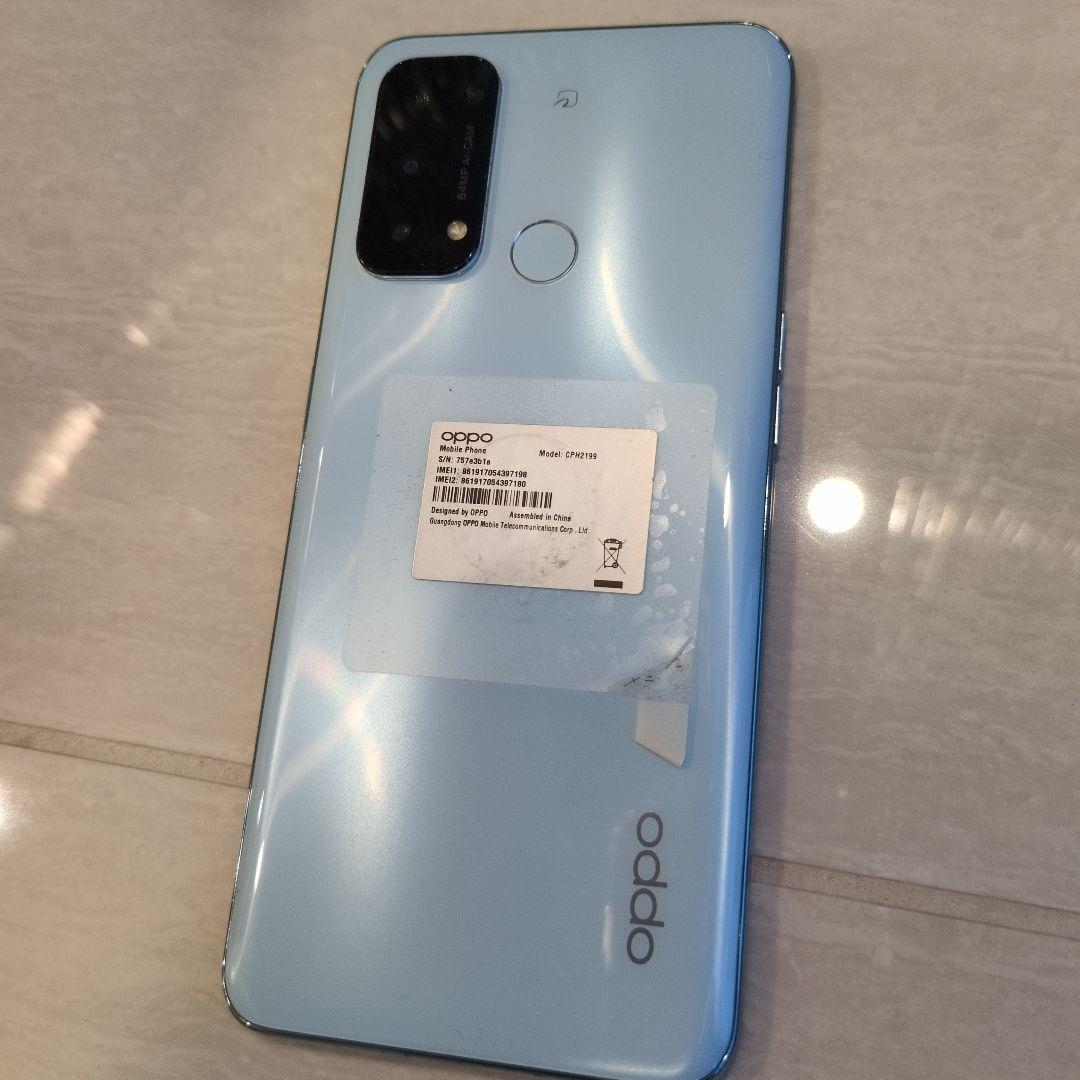 OPPO スマートフォン ライトブルー