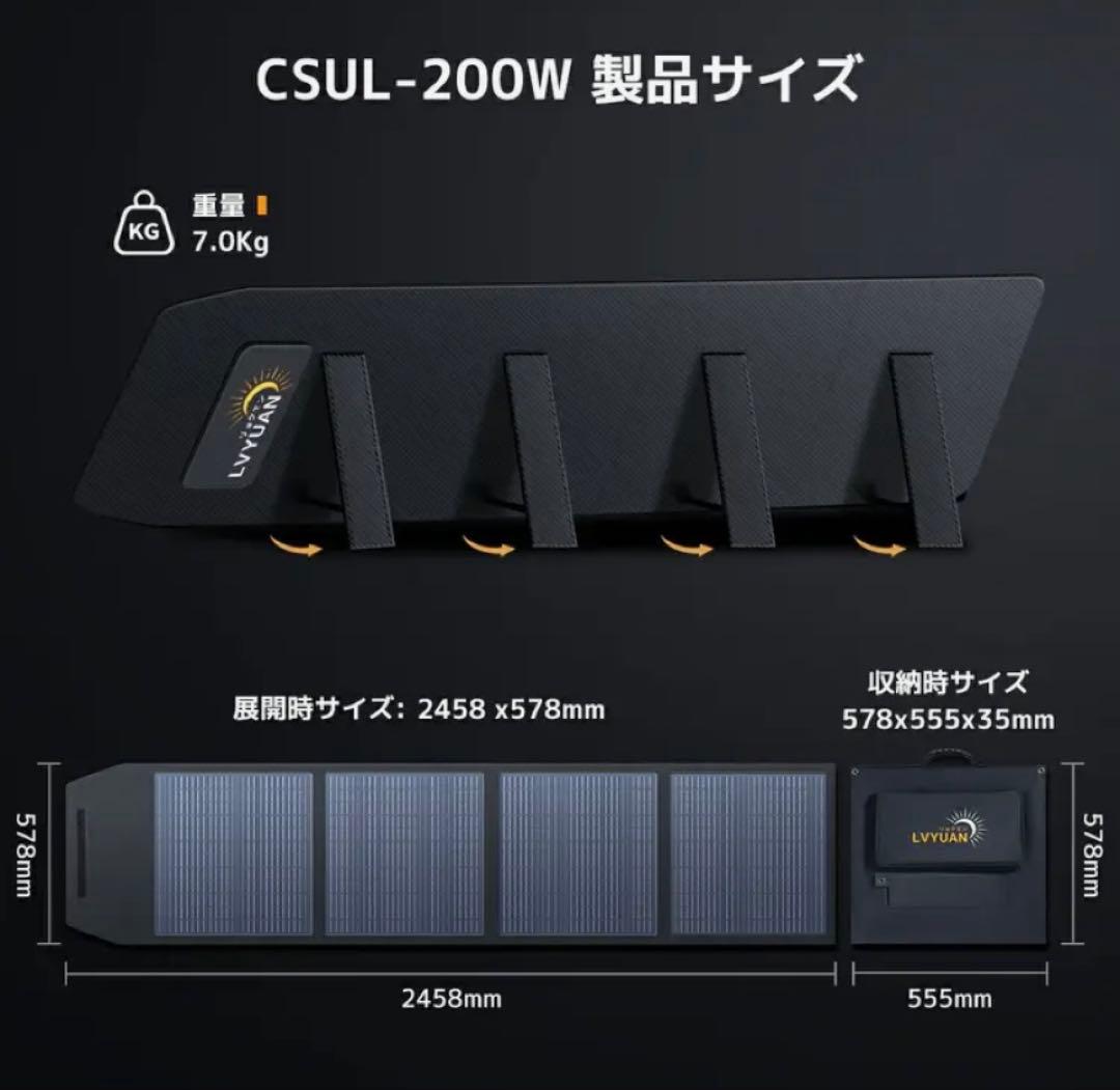 リョクエン　200W ソーラーパネル 未開封新品❣️
