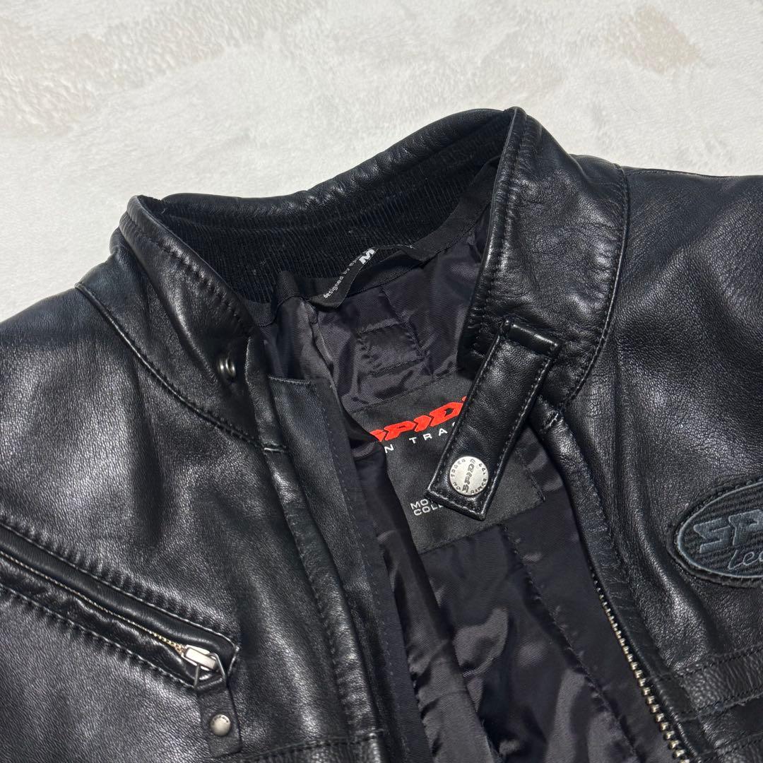 美品　SPIDI レザージャケット ライダース ブラック 黒 M