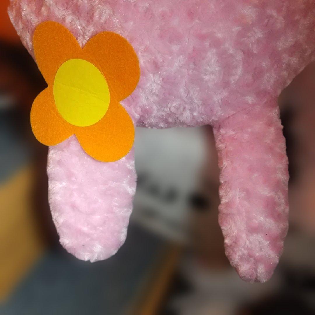 stussyさん専用【美品】メガBIG ぬいぐるみかおもじん ピンクのうさぎ