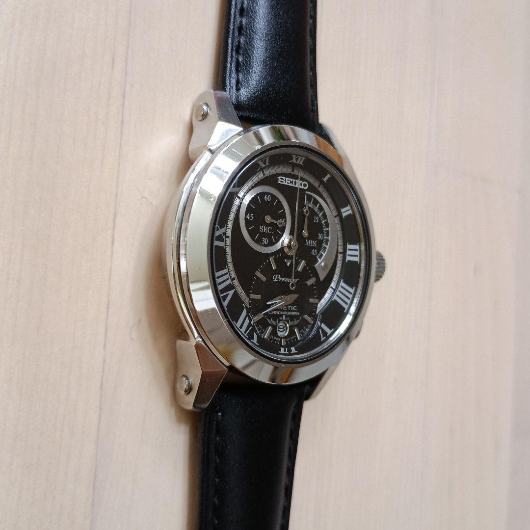 SEIKO Premier クロノグラフ 腕時計　二次電池交換済み