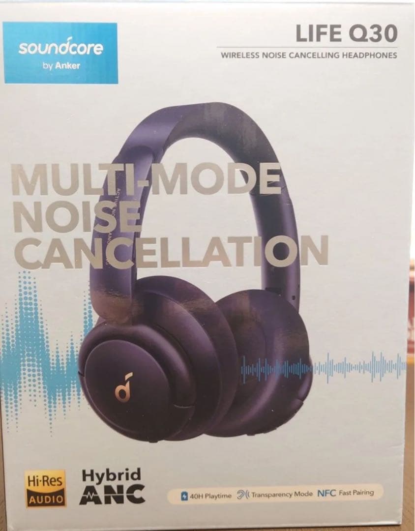 美品　ワイヤレスヘッドホン Anker アンカー サウンドコア LIFEQ30