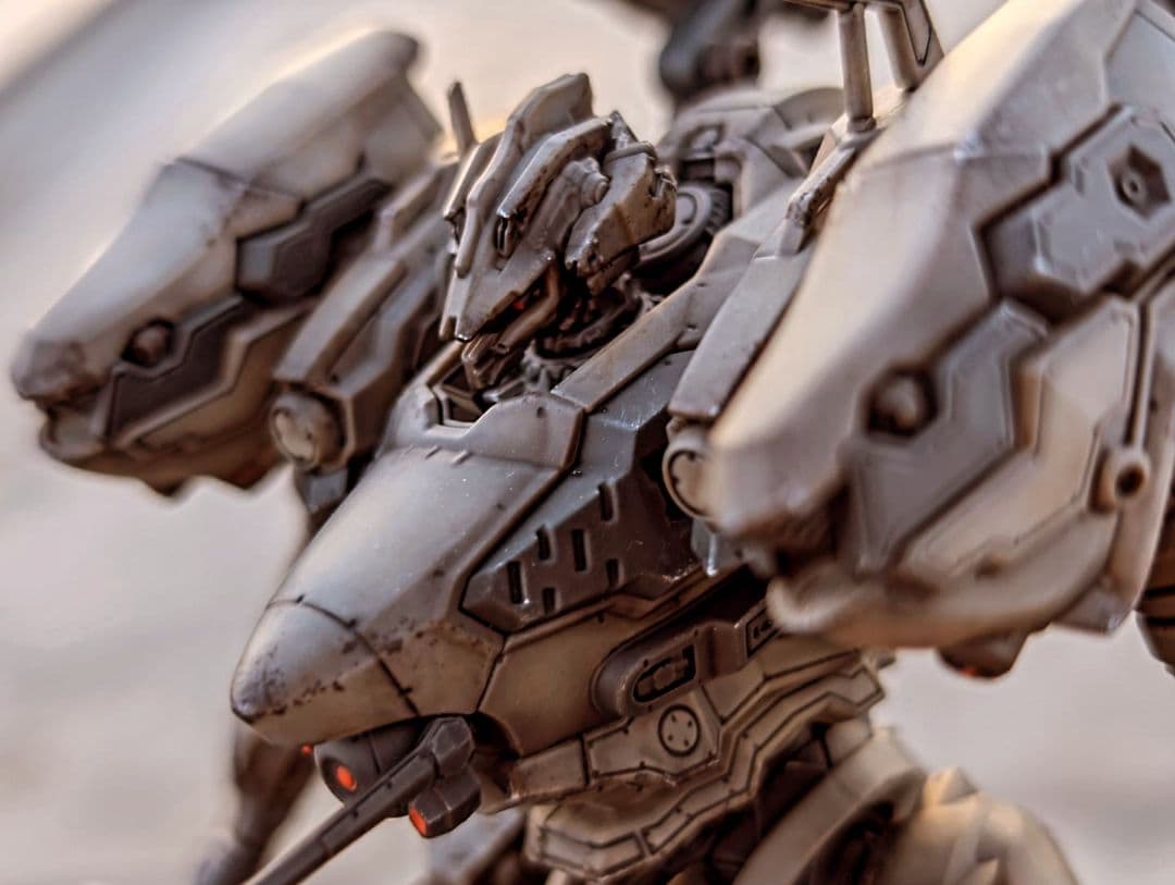 30MM アーマード・コア6 ナイトフォール　完成品　成形色ウェザリング仕上げ